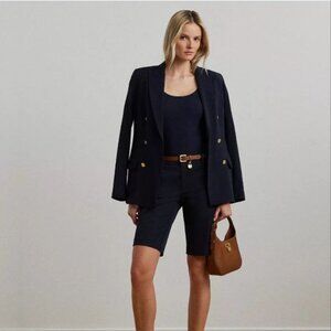 $79 Lauren Ralph Lauren Women's Petite Bi-Stretch Twill Shorts Size 2P,8P